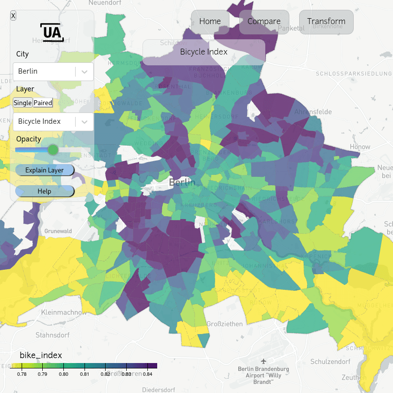 Image of UrbanAnalyst Map page